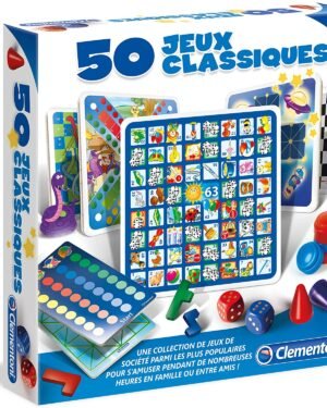 Coffret 50 jeux classiques de société famille et enfants Maroc
