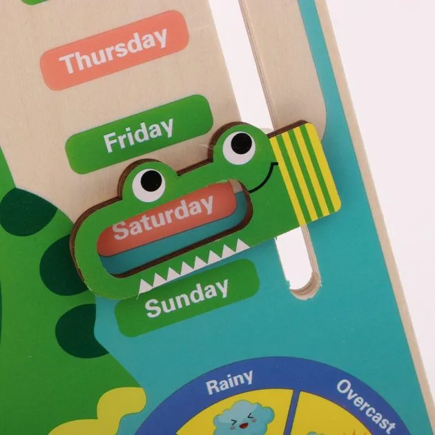 Calendrier grenouille en bois – Image 5