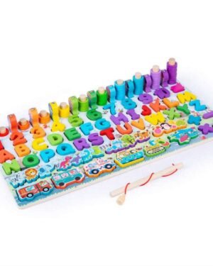 Plateau Montessori 7 en 1 mathématiques alphabet véhicules jeu pêche Maroc