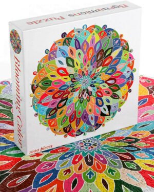 Puzzle Mandala Blooming Colors 1000 pièces jeu éducatif Maroc