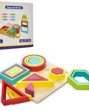 Série d’Encastrement Tailles et Formes Montessori Maroc