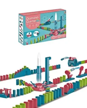 Circuit de dominos intelligent 132 pièces – Jouet éducatif pour enfants au Maroc