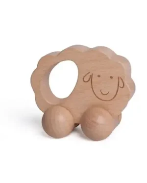 Montessori Hochet bois Agneau bébé 6 mois Maroc