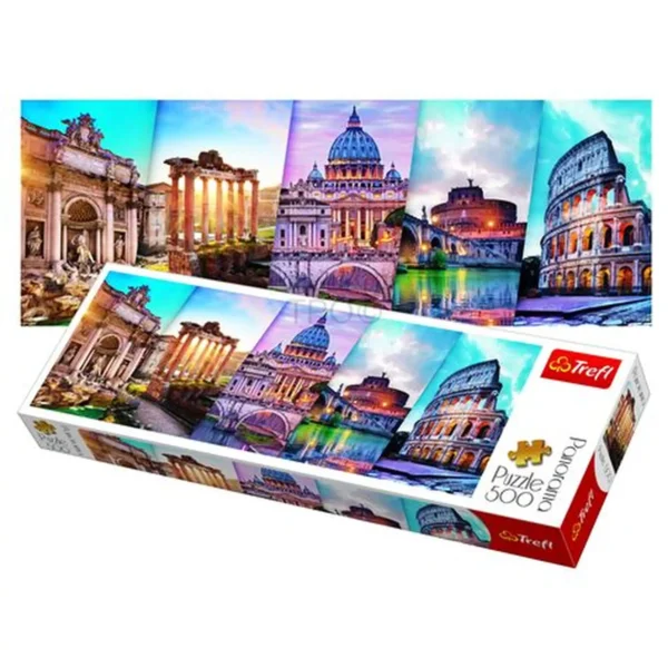 Puzzle de 500 pièces représentant Rome en Italie, favorisant la concentration et la motricité fine des enfants et adultes au Maroc.
