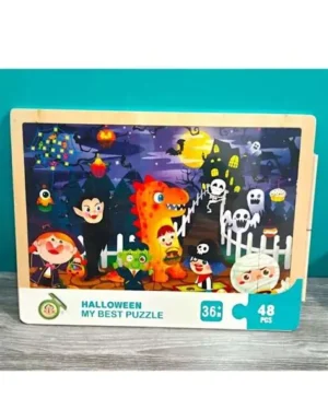 Puzzle Halloween en bois 48 pièces pour enfants Maroc