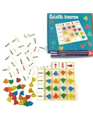 Jeu d’orientation de couleur Montessori pour enfants, jouet éducatif au Maroc pour apprendre logique, couleurs et motricité fine