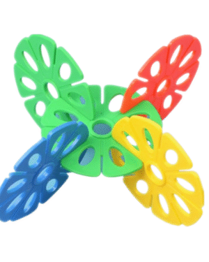 Jeu de construction pour enfants avec blocs, roues et cartes modèles pour reproduire des formes