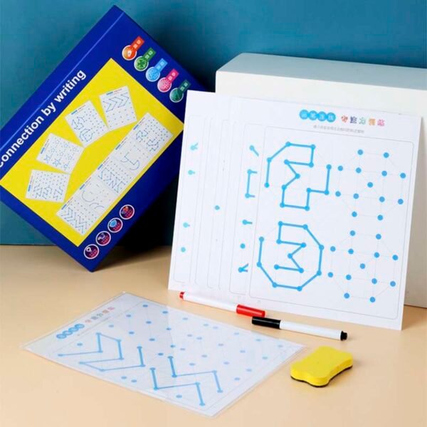 Jeu de pré-écriture et graphisme Montessori pour enfants