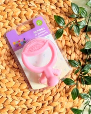 Anneau de dentition pour bébé en silicone doux – disponible au Maroc