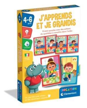 Jeu éducatif avec mini puzzles autocorrectifs pour apprendre les routines quotidiennes aux enfants de 4 à 6 ans