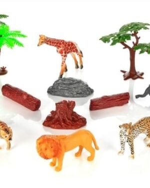 Coffret figurines animaux sauvages pour enfants dès 3 ans