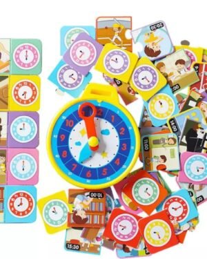 horloge educative enfant apprendre heure minutes jeu montessori